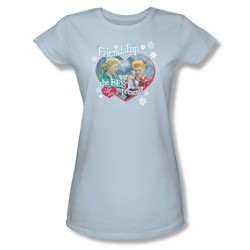 I Love Lucy - Womens The Best Present T-Shirt In Light Blue