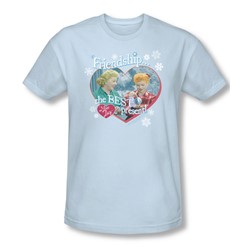 I Love Lucy - Mens The Best Present T-Shirt In Light Blue