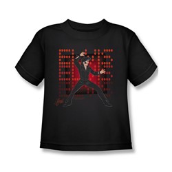 Elvis Presley - Little Boys 69 Anime T-Shirt In Black