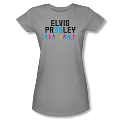 Elvis Presley - Womens 35 T-Shirt In Silver