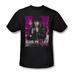 Elvis Presley - Mens 35 Leather T-Shirt In Black