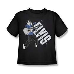 Elvis Presley - Little Boys On His Toes T-Shirt In Black