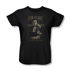Elvis Presley - Womens 1954 T-Shirt In Black