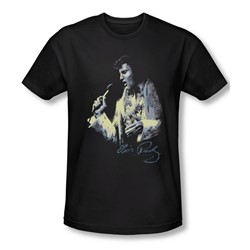 Elvis Presley - Mens Painted King T-Shirt In Black