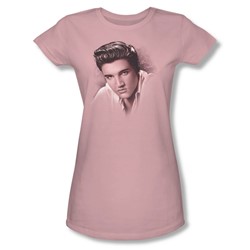 Elvis Presley - Womens The Stare T-Shirt In Pink