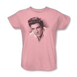 Elvis Presley - Womens The Stare T-Shirt In Pink