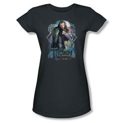 The Hobbit - Womens Thorin Oakenshield T-Shirt In Charcoal