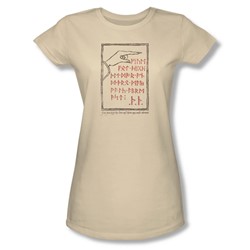 The Hobbitback Door - Womens S T-Shirt In Cream