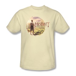The Hobbit - Mens Hobbit In Circle T-Shirt In Cream