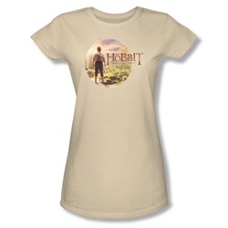 The Hobbit - Womens Hobbit In Circle T-Shirt In Cream