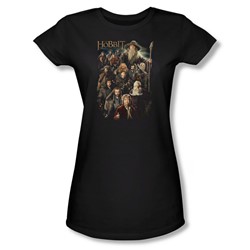 The Hobbit - Womens Somber Company T-Shirt In Black