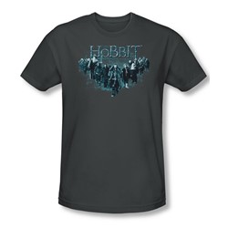 The Hobbit - Mens Thorin And Company T-Shirt In Charcoal