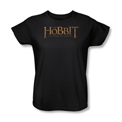 The Hobbit - Womens Logo T-Shirt In Black