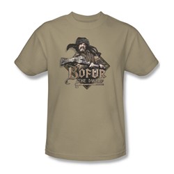 The Hobbit - Mens Bofur T-Shirt In Sand