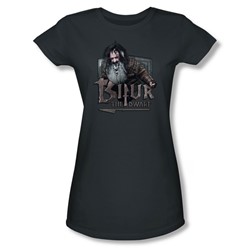The Hobbit - Womens Bifur T-Shirt In Charcoal