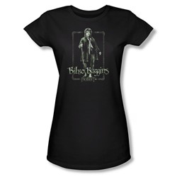The Hobbit - Womens Bilbo Stare T-Shirt In Black