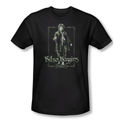 The Hobbit - Mens Bilbo Stare T-Shirt In Black