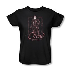 The Hobbit - Womens Elrond Stare T-Shirt In Black