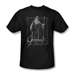 The Hobbit - Mens Gandalf Stare T-Shirt In Black