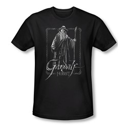 The Hobbit - Mens Gandalf Stare T-Shirt In Black