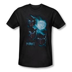 The Hobbit - Mens Three Warg Moon T-Shirt In Black
