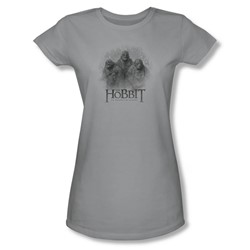 The Hobbit - Womens Three Trolls T-Shirt In Silver