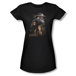 The Hobbit - Womens Painting T-Shirt In Black