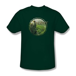The Hobbit - Mens Gandalfs Journey T-Shirt In Hunter Green
