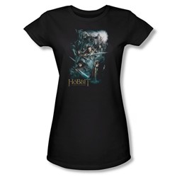 The Hobbit - Womens Epic Adventure T-Shirt In Black