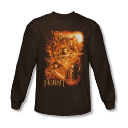 The Hobbit - Mens Epic Adventure Long Sleeve Shirt In Coffee