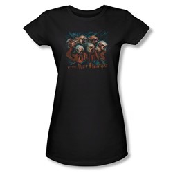 The Hobbit - Womens Misty Goblins T-Shirt In Black
