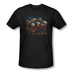 The Hobbit - Mens Misty Goblins T-Shirt In Black