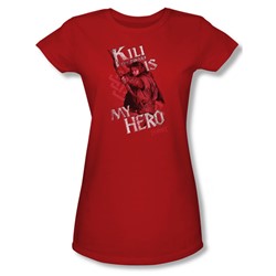 The Hobbit - Womens Kili Is My Hero T-Shirt In Red