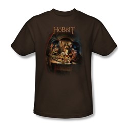 The Hobbit - Mens Feast T-Shirt In Coffee