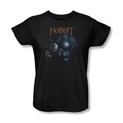 The Hobbit - Womens Light T-Shirt In Black