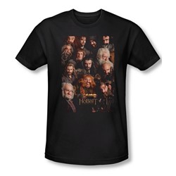 The Hobbit - Mens Dwarves Poster T-Shirt In Black