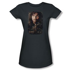 The Hobbit - Womens Kili Poster T-Shirt In Charcoal