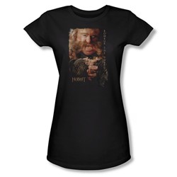 The Hobbit - Womens Bombur T-Shirt In Black