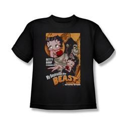 Betty Boop - Big Boys Boyfriend The Beast T-Shirt In Black