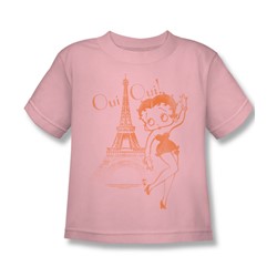 Betty Boop - Little Boys Oui Oui T-Shirt In Pink