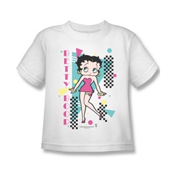Betty Boop - Little Boys Booping 80S Style T-Shirt In White