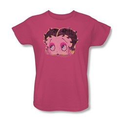 Betty Boop - Womens Pop Art Boop T-Shirt In Hot Pink
