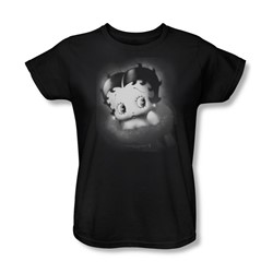Betty Boop - Womens Vintage Star T-Shirt In Black