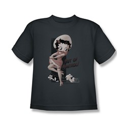 Betty Boop - Big Boys Out Of Control T-Shirt In Charcoal
