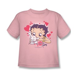 Betty Boop - Little Boys Puppy Love T-Shirt In Pink