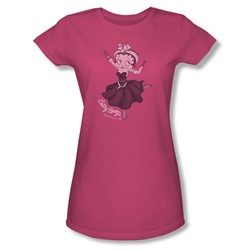 Betty Boop - Womens Gypsy Betty T-Shirt In Hot Pink