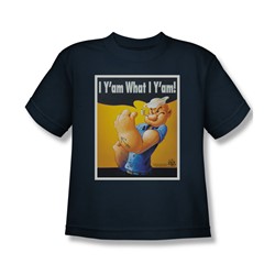 Popeye - Big Boys I Can Do It T-Shirt In Navy