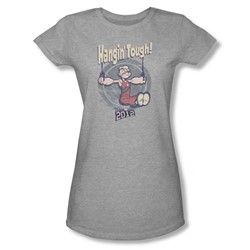 Popeye - Womens Hangin Tough T-Shirt In Heather