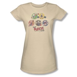 Popeye - Womens Team Popeye T-Shirt In Cream