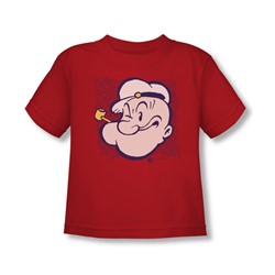 Popeye - Toddler Head T-Shirt In Red